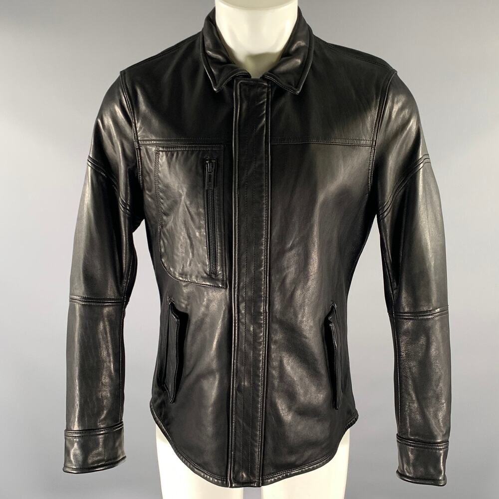 ROGUE Size M Black Leather Jacket